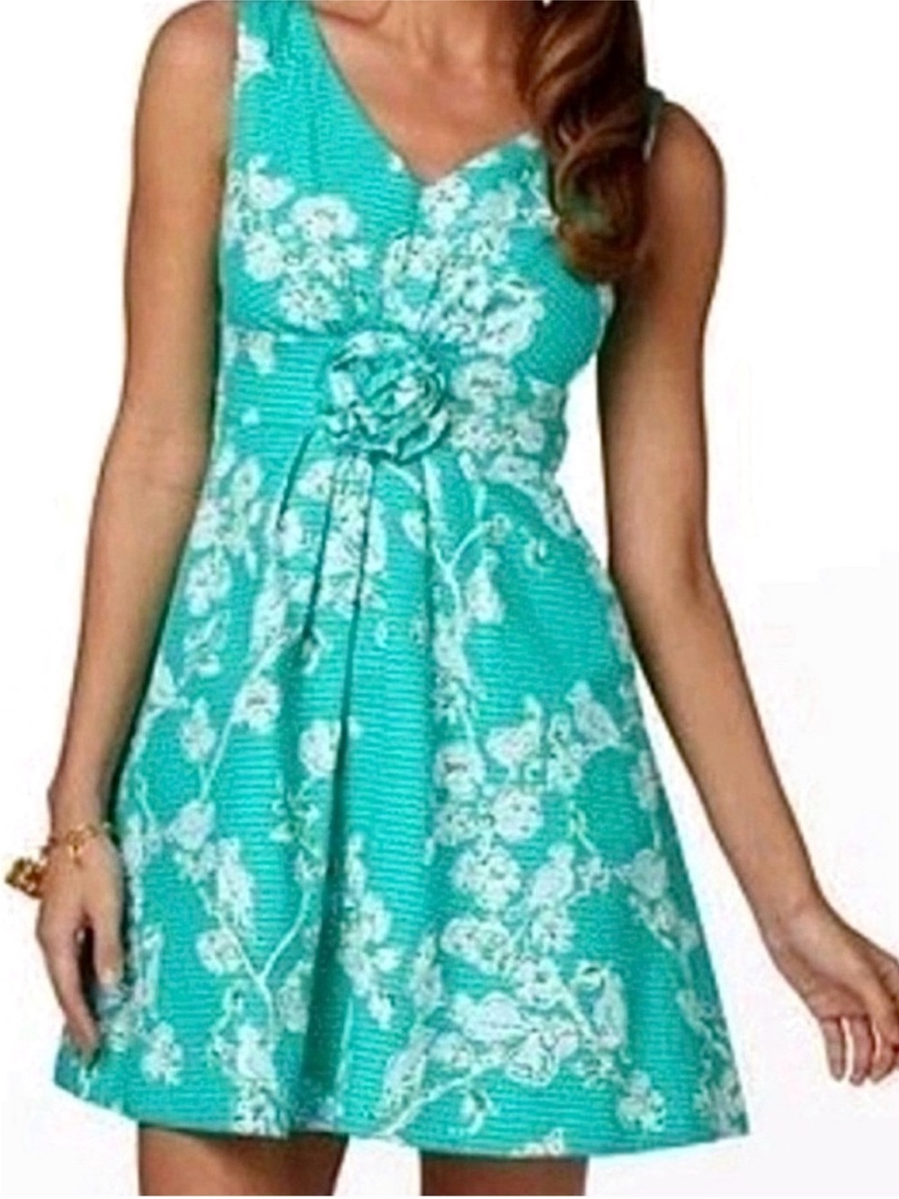 NWT Lilly Pulitzer Parker Rosette Dress Birds & Bees Green Size 10
